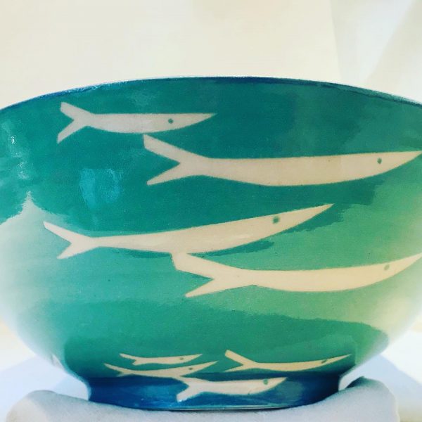 Large green fish bowl - Image 3